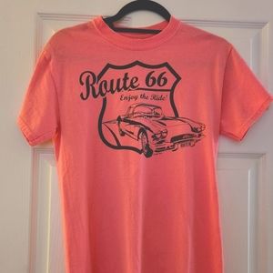 Route 66 pink womens T shirt size S